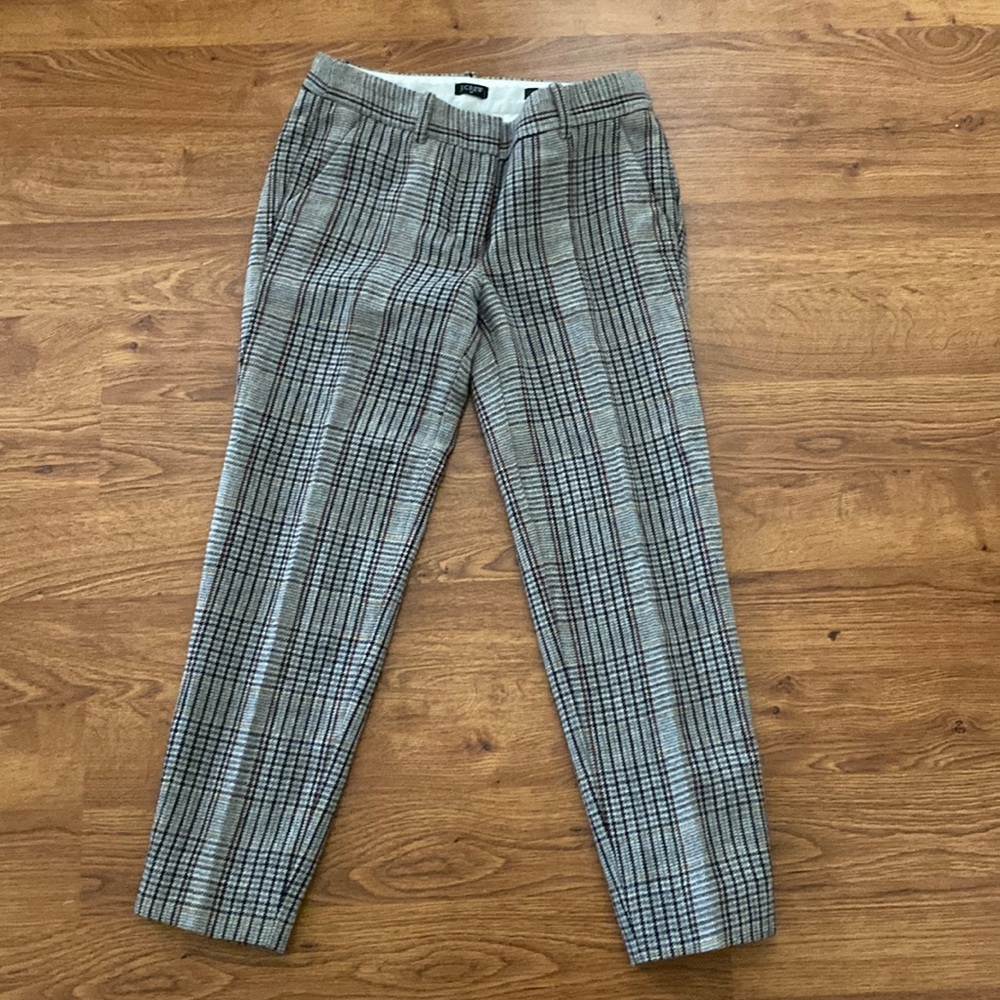 J crew skimmer wool trousers